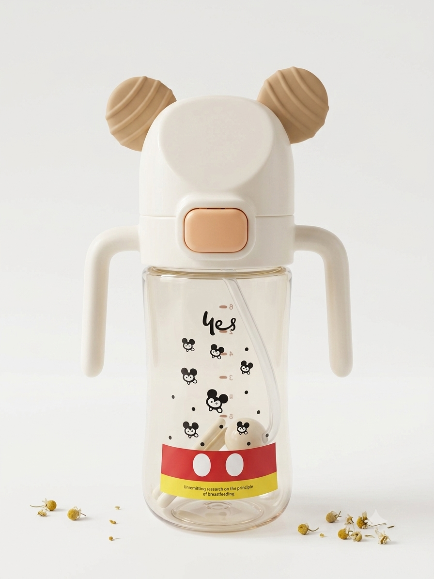 Mouse Ears Handle Sippy Bottle - 240ml