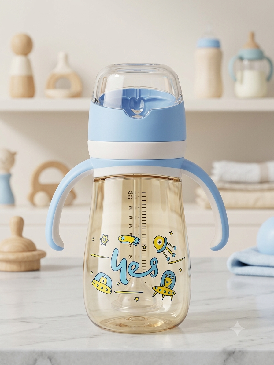 Space Explorer Handle Sippy Bottle - 300ml