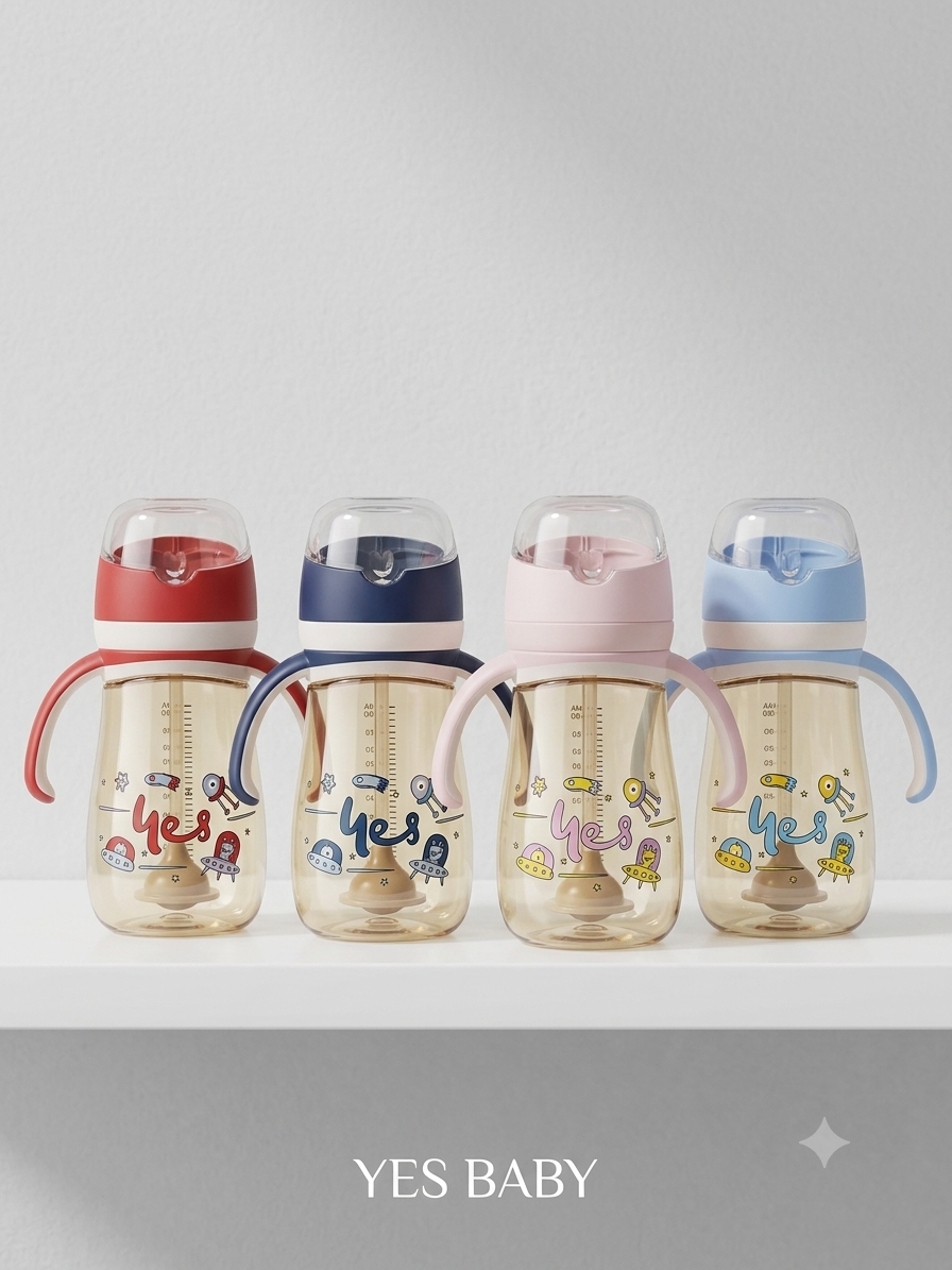 Space Explorer Handle Sippy Bottle - 300ml